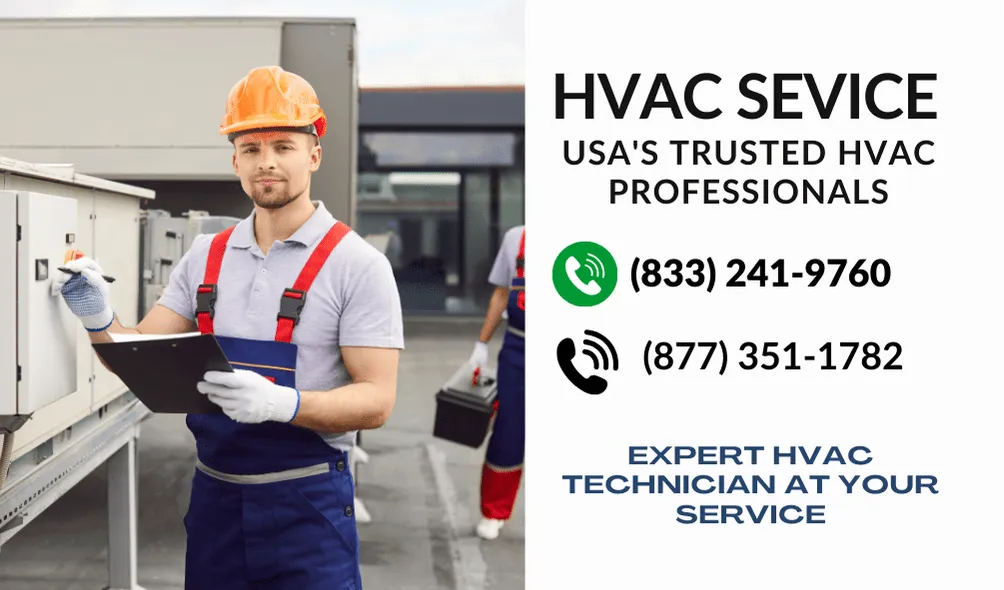 HVAC & Heating Air Conditioning professional at work