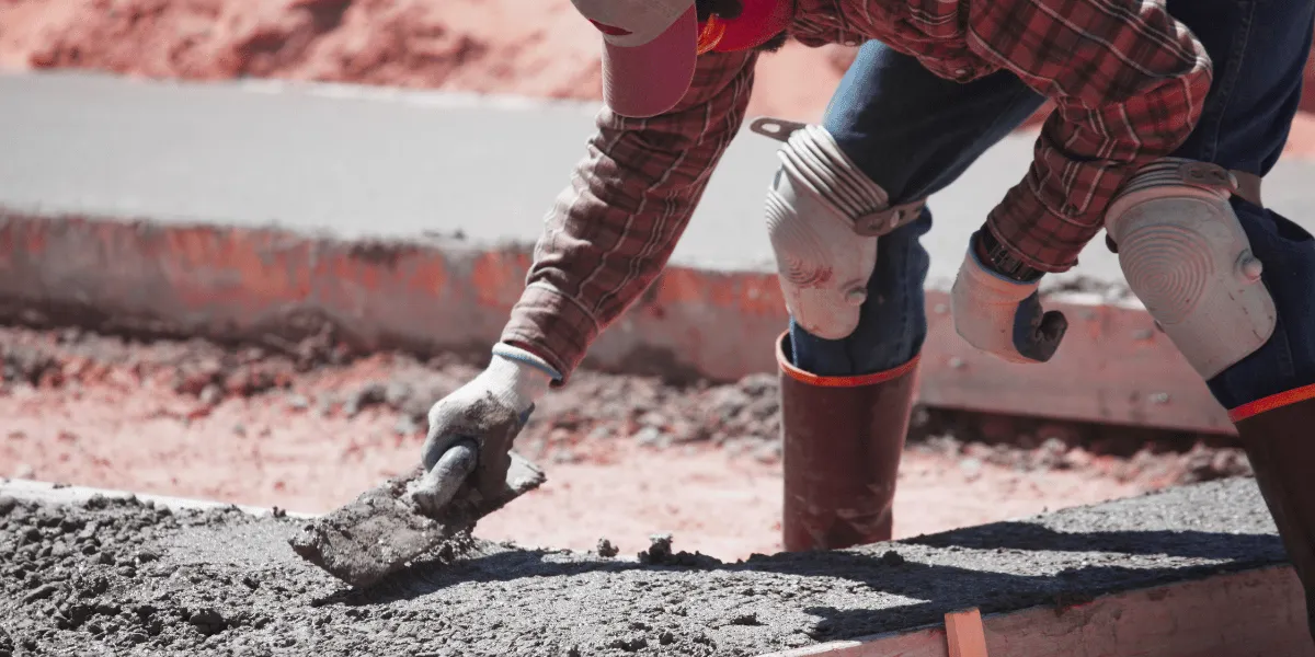 Concrete Contracting & Paving process in action