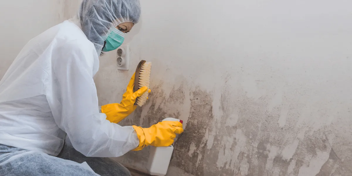 Mold Remediation & Removal process in action